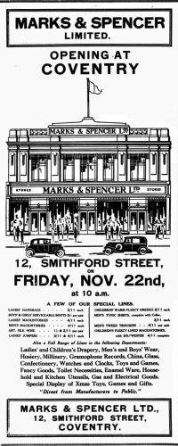 Opening-Advert Marks and Spencer CRB PJK
